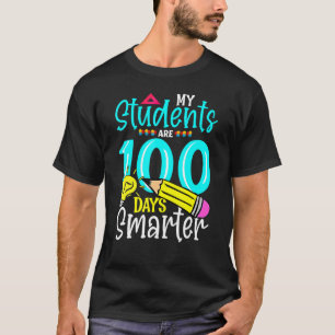 Camiseta Feliz 100 Dias De Escola E Ainda Estourando 100º D