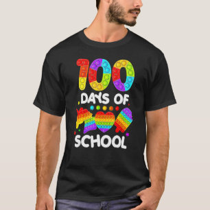 Camiseta Feliz 100 Dias De Escola E Ainda Estourando 100º D