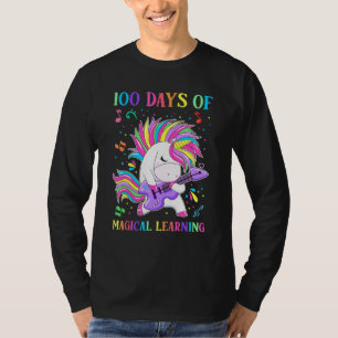 Camiseta Feliz 100 dias de escola Escola Aprendizagem Mágic