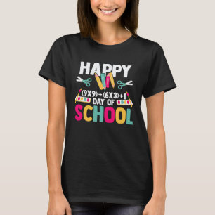 Camiseta Feliz 100 Dias De Escola Fórmula Matemática Profes