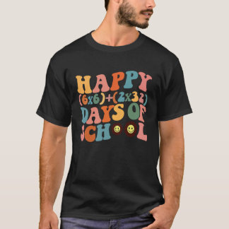 Camiseta Feliz 100 Dias de Escola Groovy Presentes Profess