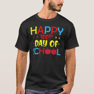 Camiseta Feliz 100 Dias De Escola Professor De Jardim De In