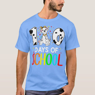 Camiseta Feliz 100 Dias De Estudante De Lover Dalmaciano Da