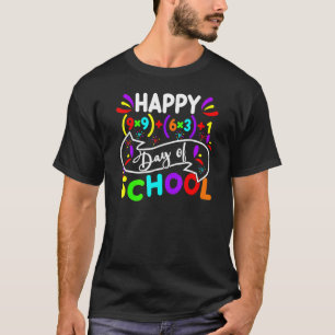 Camiseta Feliz 100 Dias De Fórmula De Matemática Escolar 10