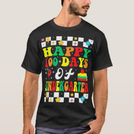 Camiseta Feliz 100 Dias De Jardim De Infância