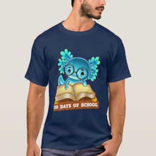 Camiseta Feliz 100 Dias De Jardim De Infância Axolotl 2022