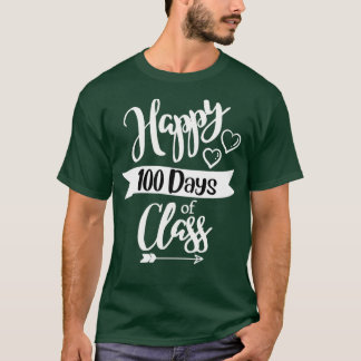 Camiseta Feliz 100 dias de professor