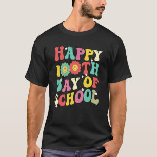 Camiseta Feliz 100 dias de professor universitário Retro Gr