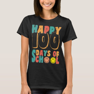Camiseta feliz 100 dias de retrato escolar