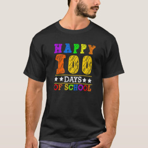 Camiseta Feliz 100 Dias De Vida De Professor Escola Engraça