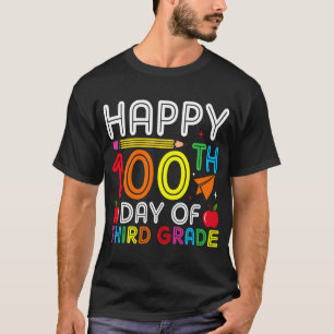 Camiseta feliz 100 dias do terceiro ano