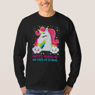 Camiseta Feliz 100 Dias Mágicos De Ideia De Unicórnio Besti