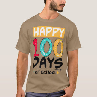 Camiseta Feliz 100 dias selvagens de cola na escola