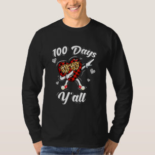 Camiseta Feliz 100 Dias Y'all Of School Buffalo Xadrez Dabb