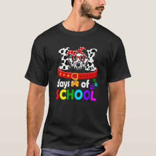 Camiseta Feliz 101 Dias Amante de Cachorro na Escola Aluno
