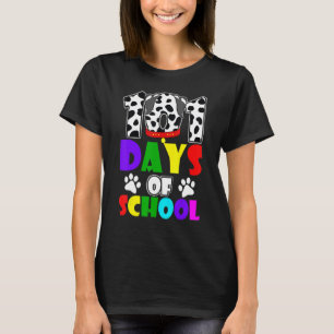 Camiseta Feliz 101 Dias De Estudante De Cachorro Corinto Ou