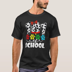 Camiseta Feliz 101 Dias De Estudantes De Cachorro Ou Profes