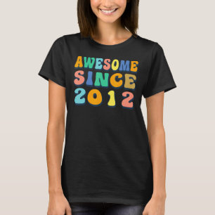 Camiseta Feliz 10.º Aniversário, 10 anos, Incrível desde 20