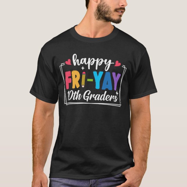 Camiseta Feliz 10.º ano de professores universitários Engra (Frente)