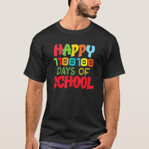 Camiseta Feliz 1100100 Dias De Escola Professor 100 Dias Sm