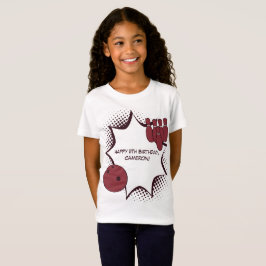 Camiseta Feliz 11 Birthday Boliche Party