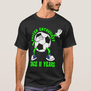 Camiseta Feliz 11 de aniversário, 11 anos, 11 de futebol
