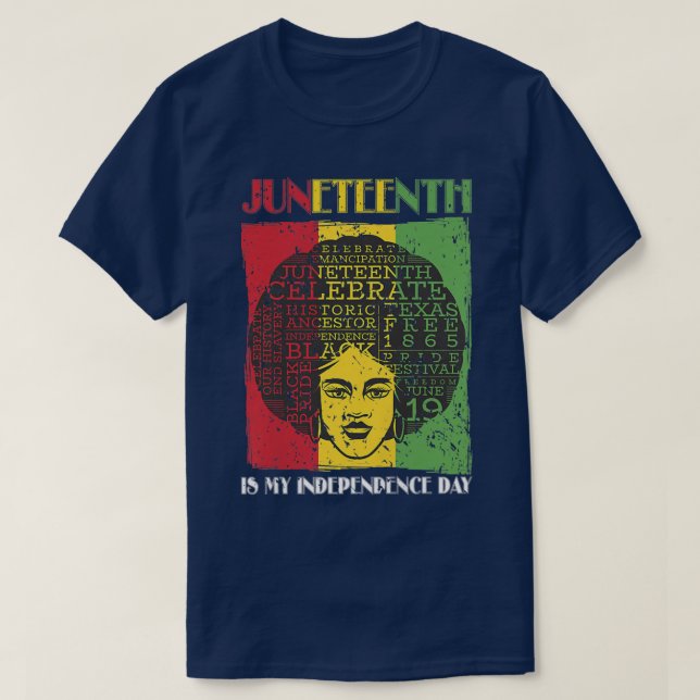 Camiseta Feliz 12 de junho Orgulho Negro História Preta M (Frente do Design)