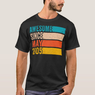 Camiseta Feliz 17.ª Festa de aniversário, 17 anos, incrível