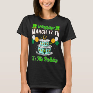 Camiseta Feliz 17 De Março É Minha Patrícia De Rua Engraçad