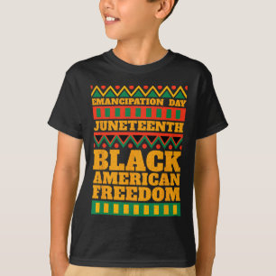 Camiseta Feliz 18 de junho de 1865 Celebrar Dia de Emancipa
