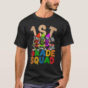 Camiseta Feliz 1rua De Estudante Escolar 1rua De Nível 1