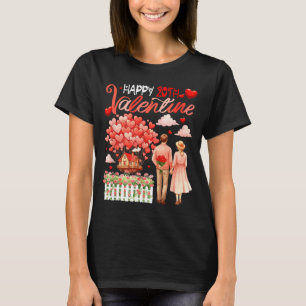 Camiseta Feliz 20º Floral de Casal Família Orgulhosa An