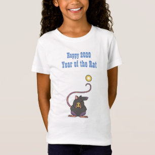 Camiseta Feliz 2020 anos RAT Chineses no Ano Novo Presentes