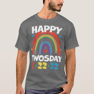 Camiseta Feliz 22222 Segunda Terça-feira 22 de fevereiro de