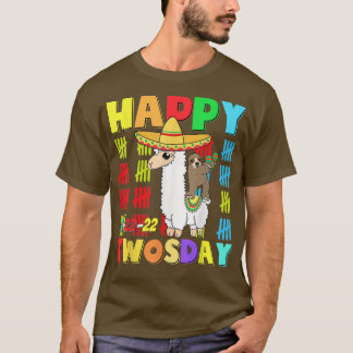 Camiseta Feliz 2222 Taco Lama, 22 de fevereiro