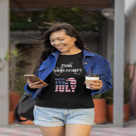 Camiseta Feliz 250º Aniversário 4 de Julho