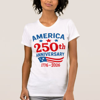 Camiseta Feliz 250º Aniversário América 4 de Julho
