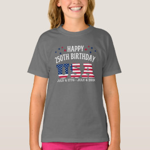 Camiseta Feliz 250º aniversário EUA