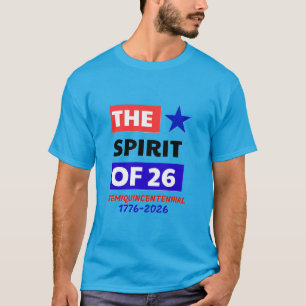 CAMISETA FELIZ 250º EUA: SEMIQUINCENTENNIAL