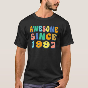 Camiseta Feliz 25 Aniversário De 25 Anos, Incrível Desde 19
