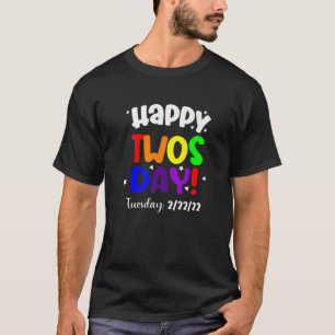 Camiseta Feliz 2/22/22 Terça-Feira, Terça-Feira, 22 De Fe