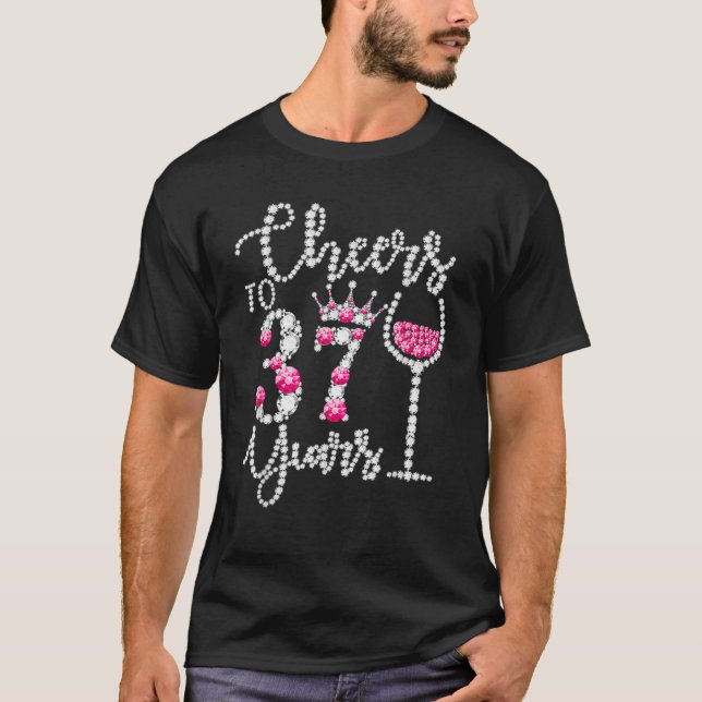 Camiseta Feliz 37 Anos Feliz Rainha D (Frente)