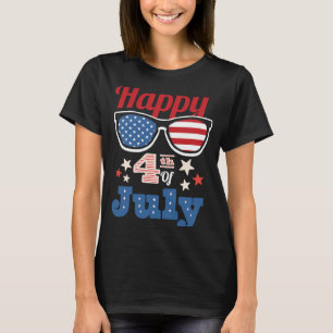 Camiseta Feliz 4º De Juli, Patriótico Americano