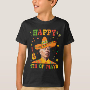 Camiseta Feliz 4º Dia De Mayo Engraçado Joe Biden Confussou