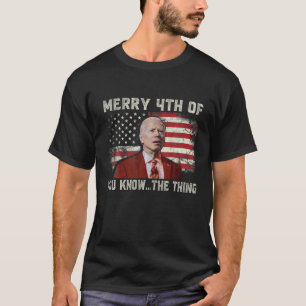 Camiseta Feliz 4º Do Dia de os pais Engraçado Biden Confuso