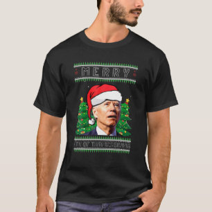 Camiseta Feliz 4 De Ação De Graças Joe Biden Político Feio