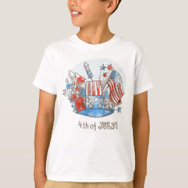 Camiseta Feliz 4 de julho