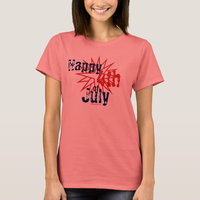 Camiseta Feliz 4 de julho (Frente)