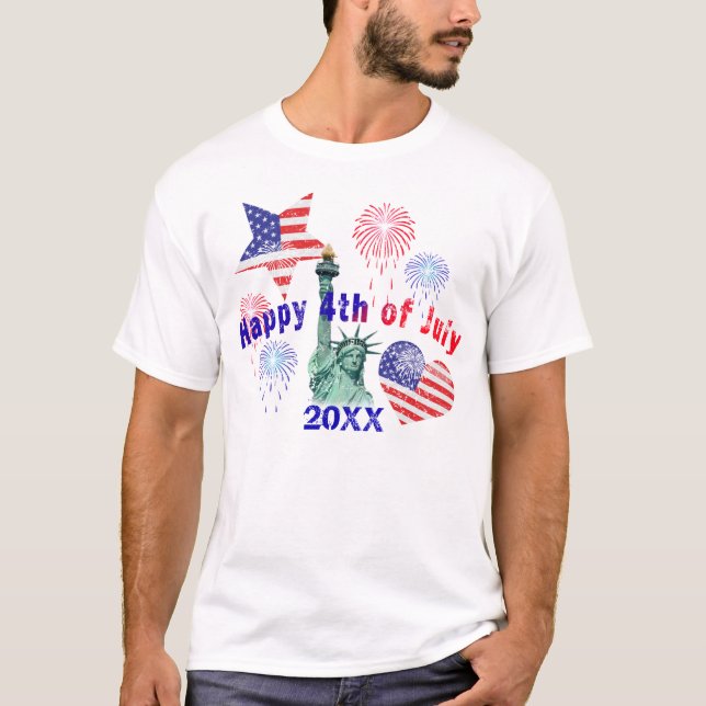 Camiseta Feliz 4 de julho (Frente)