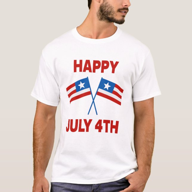 CAMISETA FELIZ 4 DE JULHO (Frente)